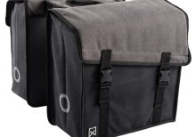 Dubbele Canvas Tas 101 Grijs/Zwart 30L