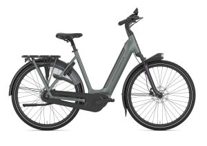 GAZELLE Grenoble C8+ 50nm 600wh Dames Twilight Green Mat 49cm 2026