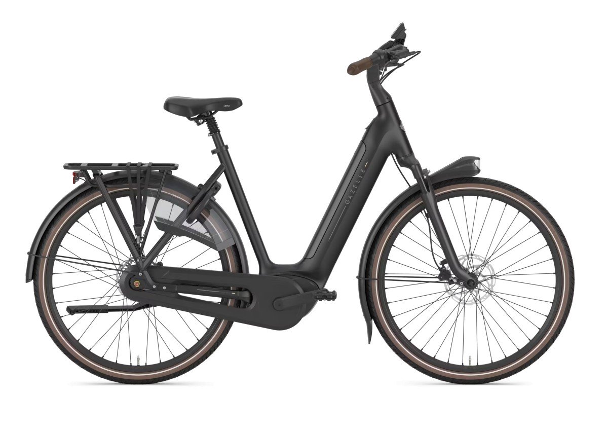 GAZELLE Grenoble C8+ 50nm 540wh Dames Black Mat 46cm 2026